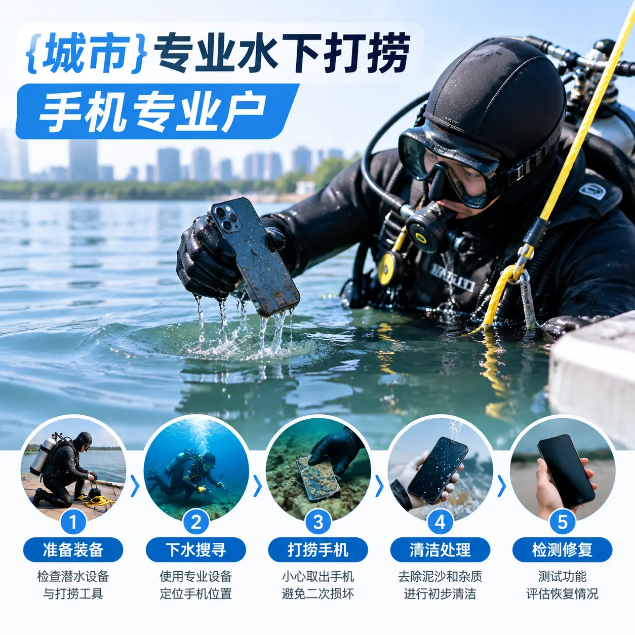 平安专业水下打捞手机专业户